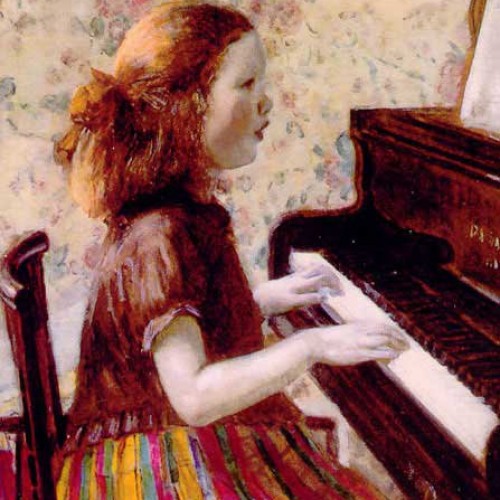 Cây đàn Piano màu gụ đỏ